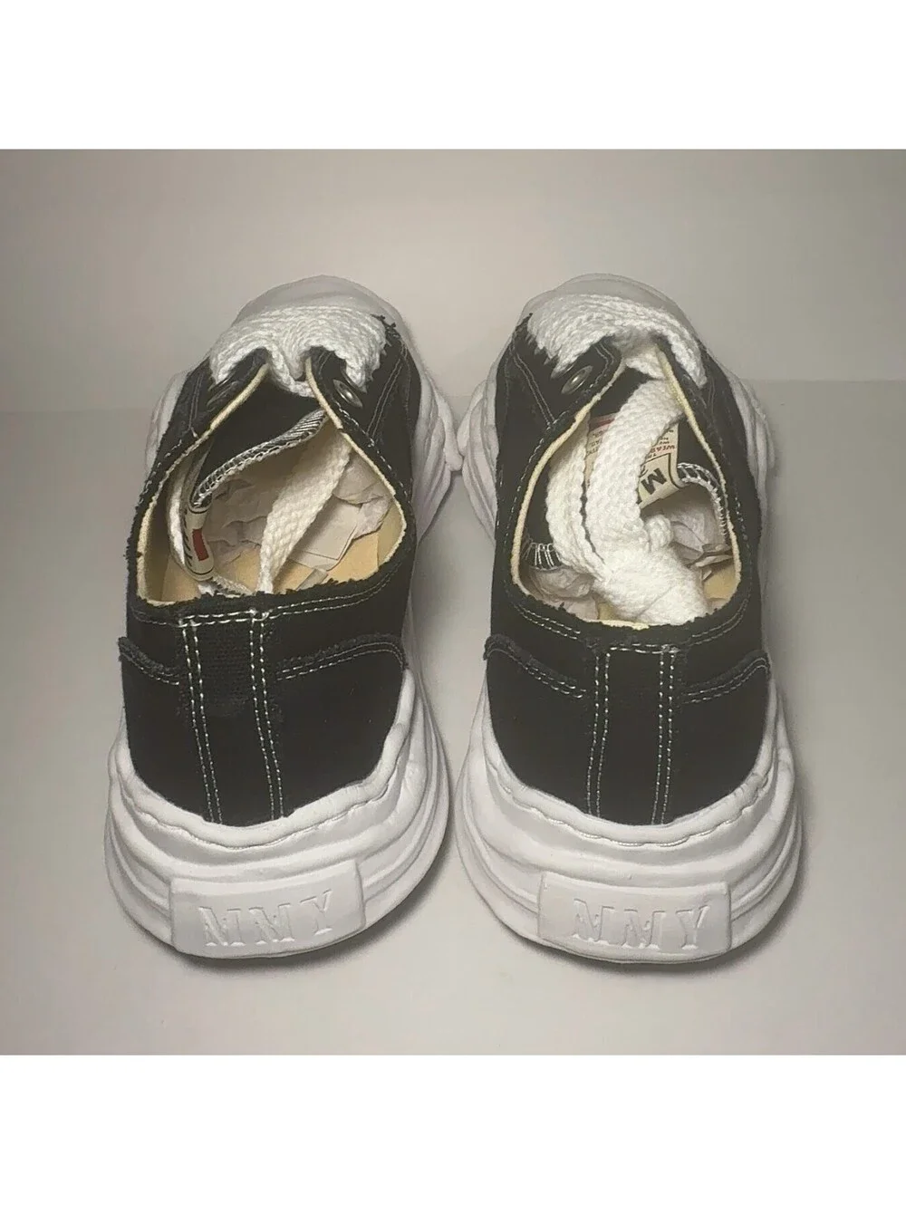 Maison Mihara Yasuhiro Original Sole Low Top Sneakers Black Size EU 45